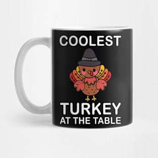 Thanksgiving cousin crew with cool turkey for family holiday Mug